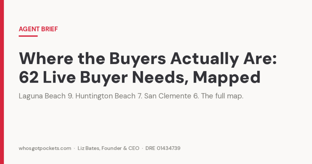 Agent Brief hero — where the buyers are