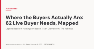 Agent Brief hero — where the buyers are