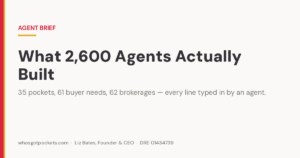 Agent Brief hero — what 2,600 agents built