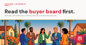 Agent Brief hero — read the buyer board first