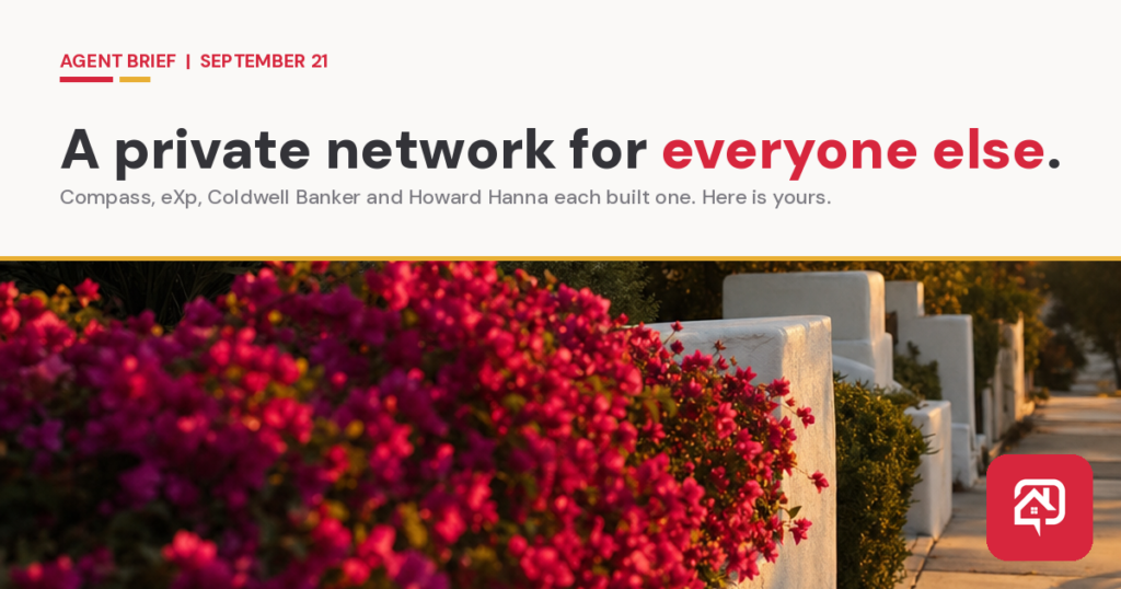 Agent Brief hero — a private network for everyone else