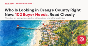 Agent Brief hero — who is looking in Orange County