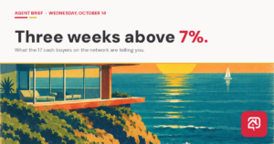 Agent Brief hero — three weeks above 7 percent
